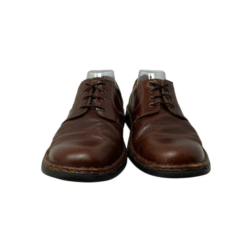 Josef Seibel Dress Shoes Men's Size 10 US 44 EU Brown Leather Shoes Lace Up